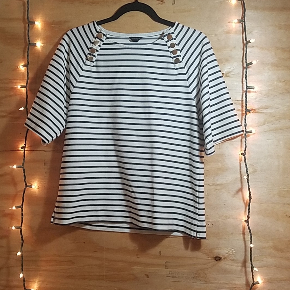 Ann Taylor Striped Blouse